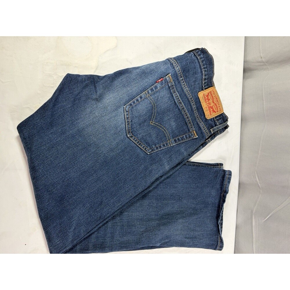 Levi's 569 Loose Fit Straight Leg Men's Blue Dark Wash Denim Jeans Size 36X30